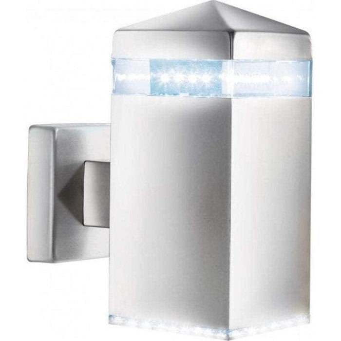 Searchlight India Stainless Steel Square LED Outdoor Wall Light by Searchlight Outdoor Lighting