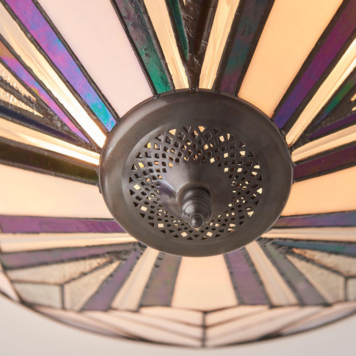 astoria tiffany flush ceiling light 1 kitchen lighting image