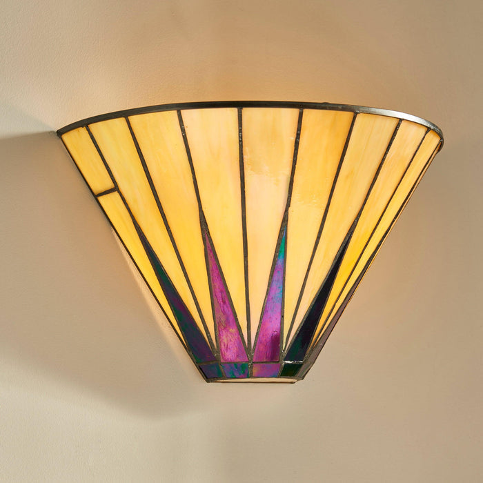 dark star tiffany wall light close fitting image
