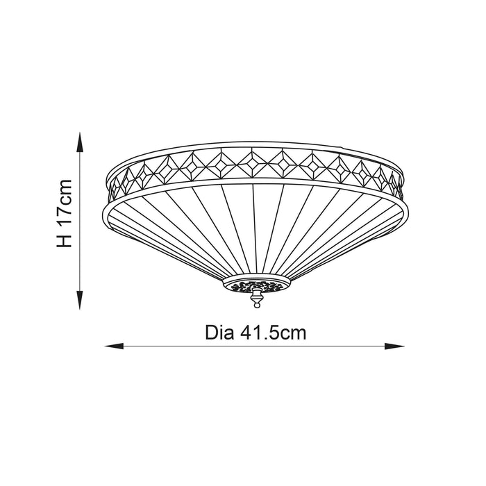 fargo tiffany ceiling flush light mDining room lighting