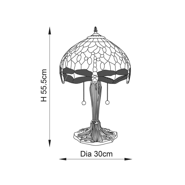 flame dragonfly medium tiffany lamp mDining room lighting