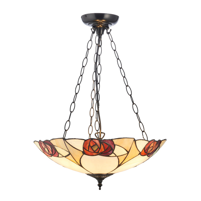 Interiors 1900 Ingram Large Inverted Tiffany Ceiling Light — product detail
