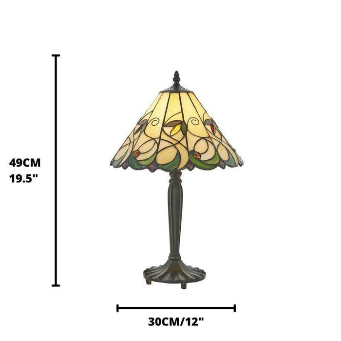 jamelia medium tiffany lamp unlit close up image