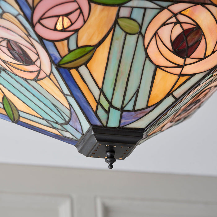 willow tiffany large flush ceiling light 70698 LED Lamp Bulb Guide