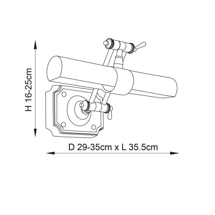 winchester mellow brass medium picture light 69832