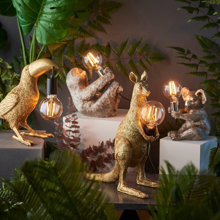 Living Lighting Kanga Gold Kangaroo Table Lamp-Living Lights-Living-Room-Tiffany Lighting Direct-[image-position]