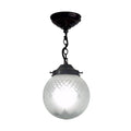 Art Deco Ceiling Light - Kansa Pinestar Globe Medium Art Deco Ceiling Light PINE383