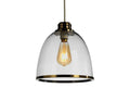 kasama non electric antique brass glass pendant