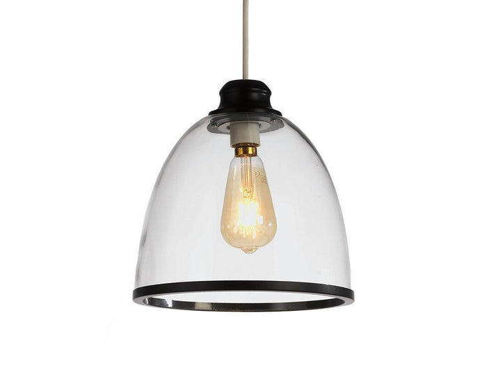 kasama non electric matt black glass pendant