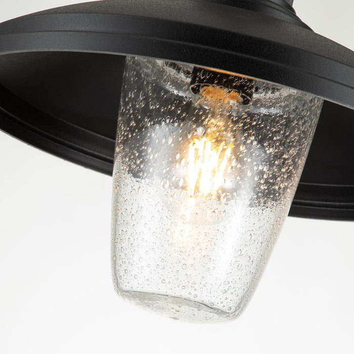 kichler allenbury 1 light black outdoor pendant Close Up