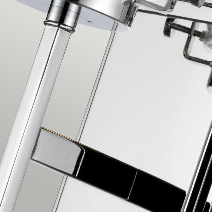 kichler alton 1 light chrome bathroom wall light Close Up LED Bulb