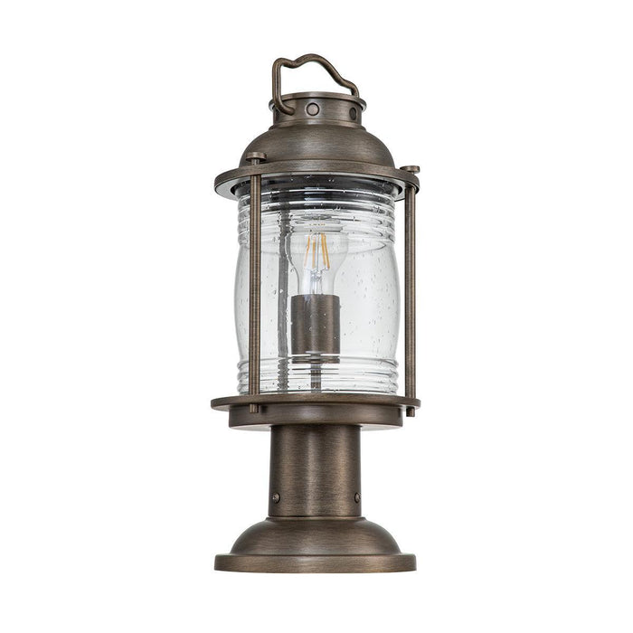kichler ashland bay medium bronze outdoor pedestal lantern Close Up