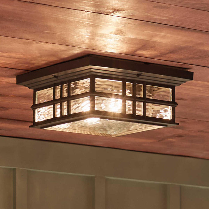 kichler beacon square 1 light bronze outdoor wall lantern Other Close Up