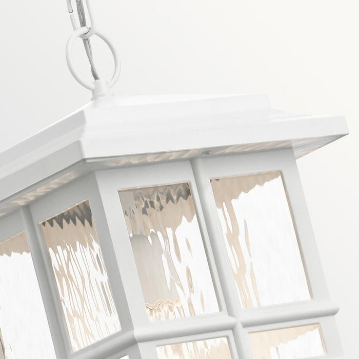 Kichler Beacon Square 1 Light Small White Outdoor Wall Lanter — product detail