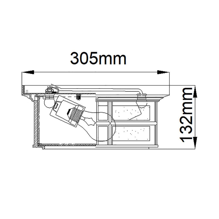 Kichler Beacon Square 1 Light White Outdoor Wall Lantern — alternate view