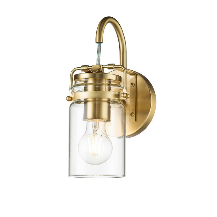 Kichler Brinley 1 Light Brass Wall Light image 1