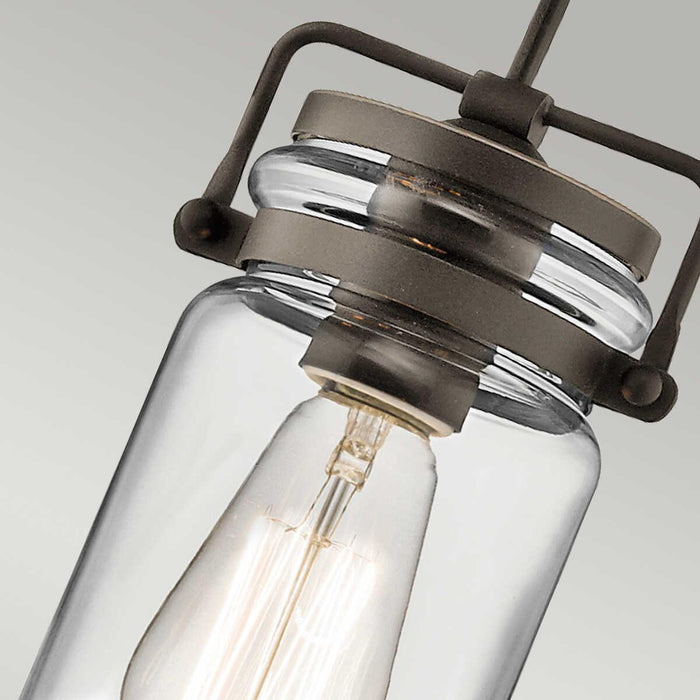 Kichler Brinley Olde Bronze Mini Pendant Ceiling Light-Ceiling Pendant Lights-Elstead Lighting-4-Tiffany Lighting Direct
