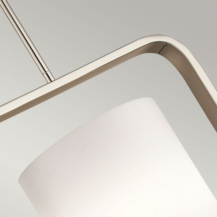Kichler City Loft 1 Light Medium Polished Nickel Pendant — side profile