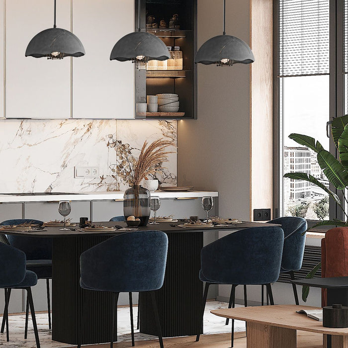Kichler Fracture 1 Light Zinc Ceiling Pendant — alternate view