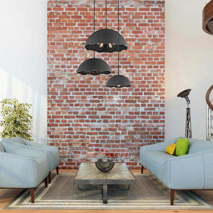 Kichler Fracture 1 Light Zinc Ceiling Pendant — additional angle