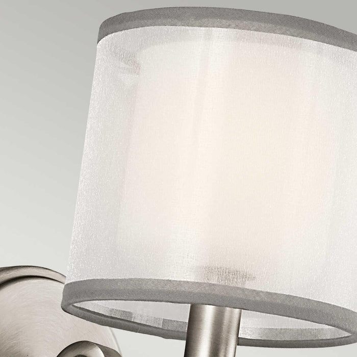 kichler lacey 1 light antique pewter wall light Detailed Close Up