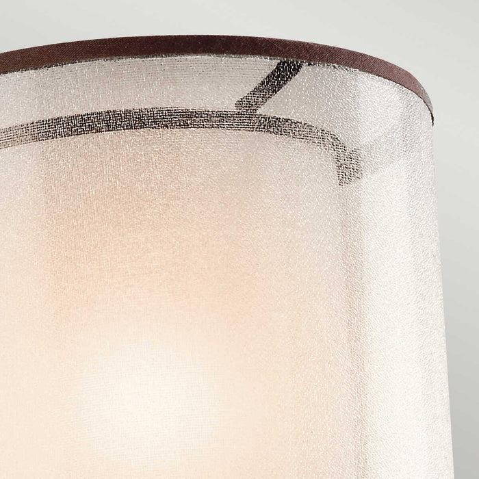 Kichler Lacey Mission Bronze Wall Light Living Room Shade Image
