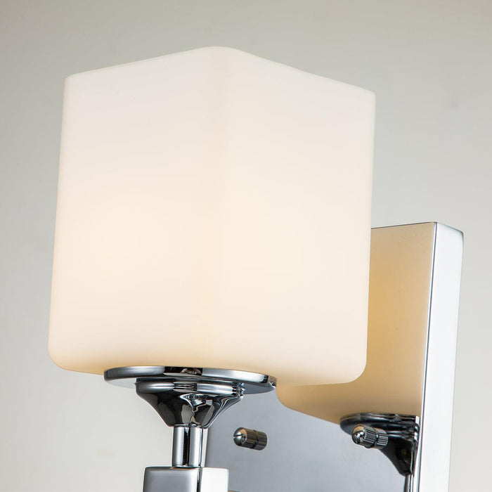 kichler marette 1 light chrome bathroom wall light Close Up