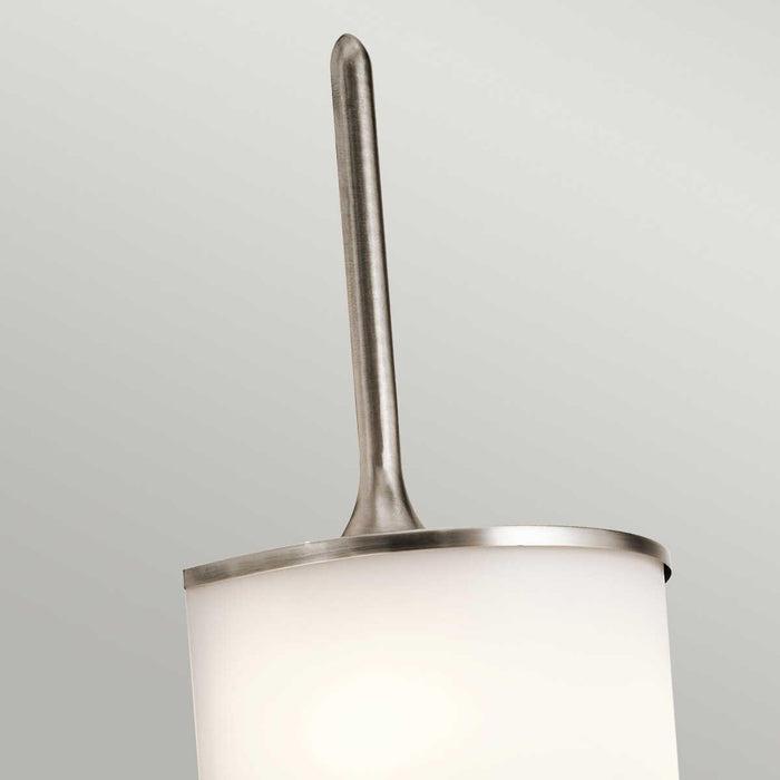 kichler mona 2 light classic pewter bathroom wall light Close Up