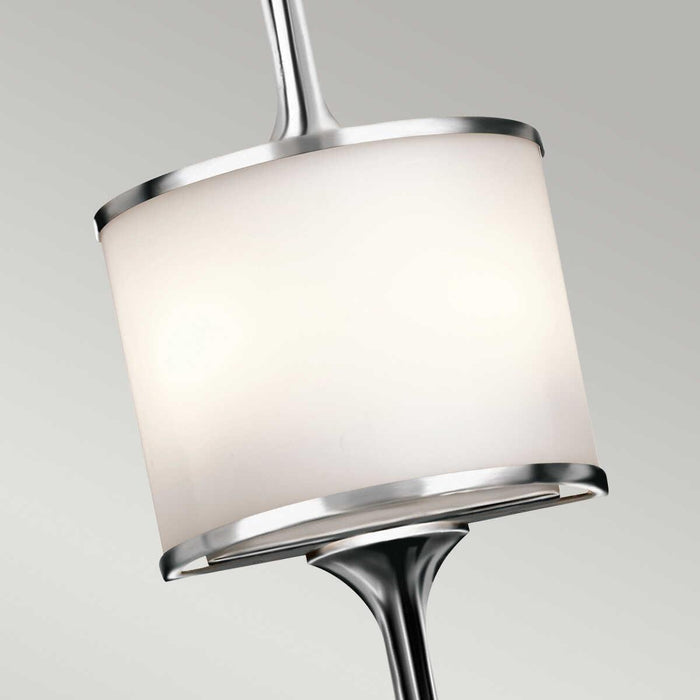 kichler mona 2 light wall polished chrome bathroom wall light Close Up