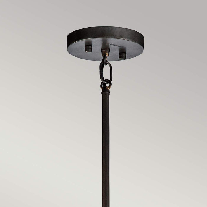 Kichler Rocklyn 3 Light Chandelier Ceiling Light - Raw Steel — product detail