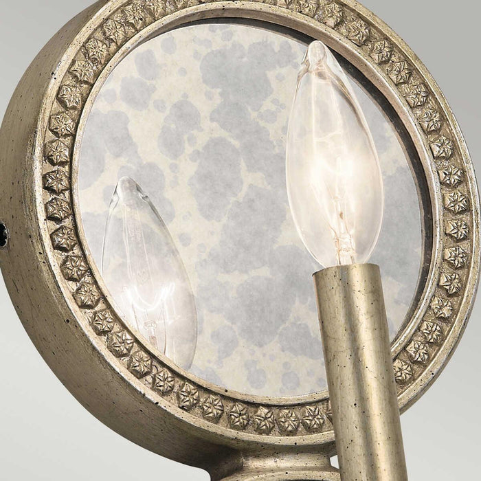 Kichler Rosalie 1 Light Gold Wall Light  Living Room Close Up