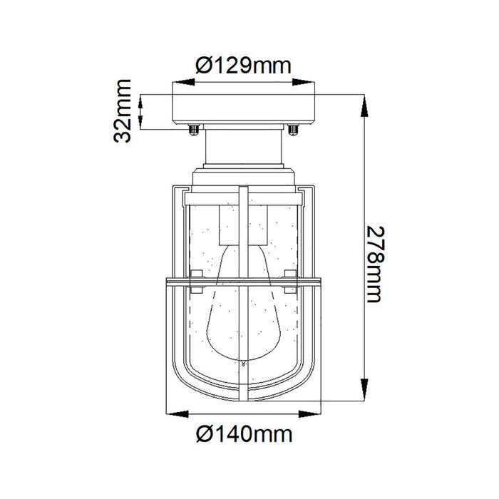 Kichler Suri 1 Light Black Porch / Pedestal Outdoor Lantern — alternate view
