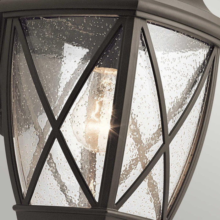 Kichler Tangier Medium Bronze Outdoor Wall Fitting Close up