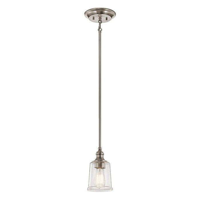 Kichler Waverly 1 Light Classic Pewter Mini Ceiling Pendant-Ceiling Pendant Lights-Elstead Lighting-1-Tiffany Lighting Direct