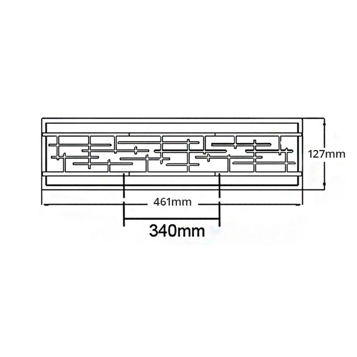 Kichler Zolon Medium Chrome Bathroom Wall Light — close-up detail