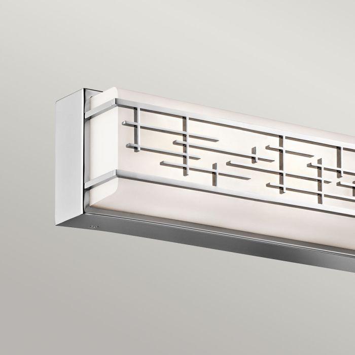 Kichler Zolon Medium Chrome Bathroom Wall Light — additional angle