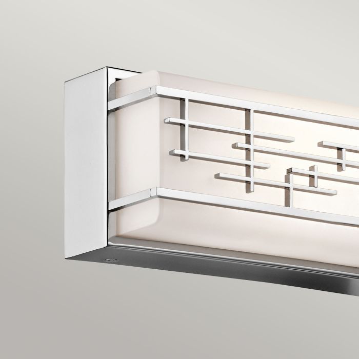 Kichler Zolon Small Chrome Bathroom Wall Light — additional angle