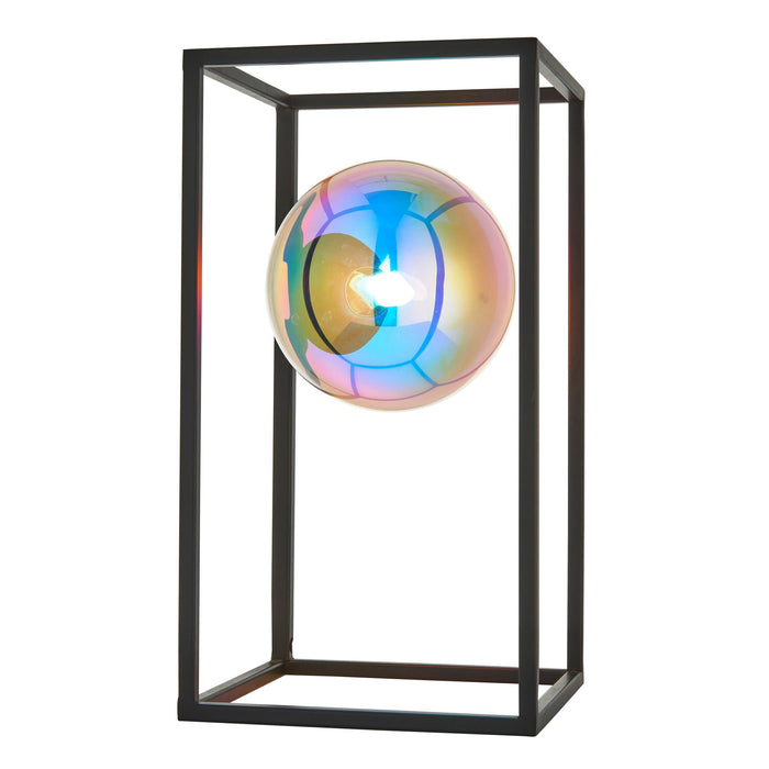 Brent Modern Black & Iridescent Glass Open Frame Table Lamp-Living Lights-Living-Room-Tiffany Lighting Direct-[image-position]