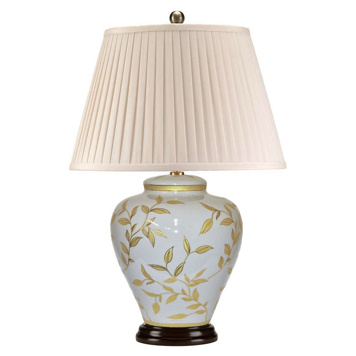 Leaves Brown & Gold Ceramic Table Lamp Elstead Lighting — alternate view
