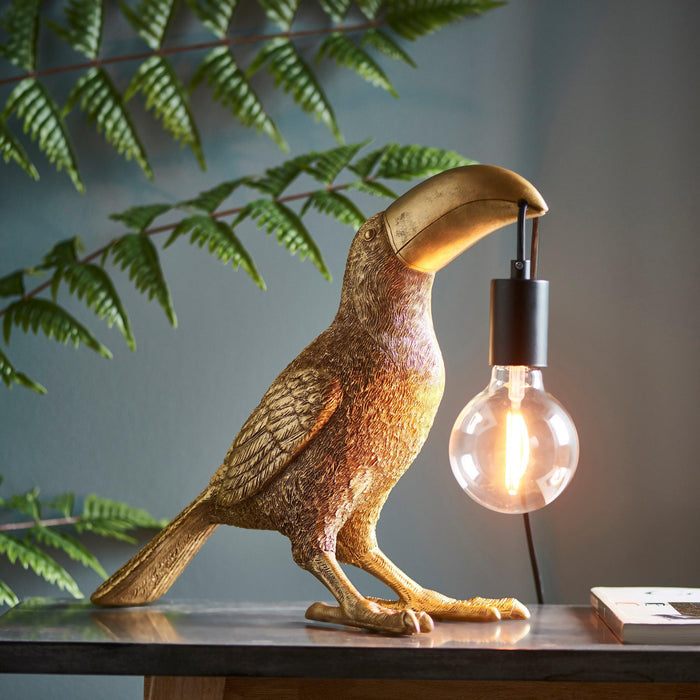 Living Lighting Arthur Gold Toucan Table Lamp-Living Lights-Living-Room-Tiffany Lighting Direct-[image-position]