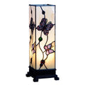 Tiffany Square Table Lamps - London Medium Tiffany Square Table Lamp