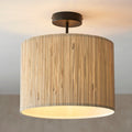 Longshore 1 Light Black Semi Flush living room Ceiling Light Image 2