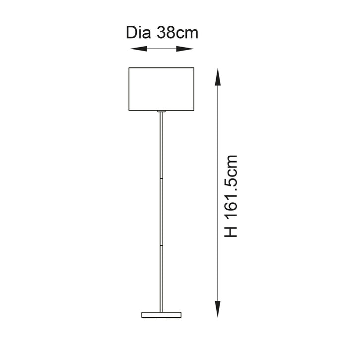 longshore black floor lamp with seagrass shade by Endon Lighting Hallway Lighting Ideas