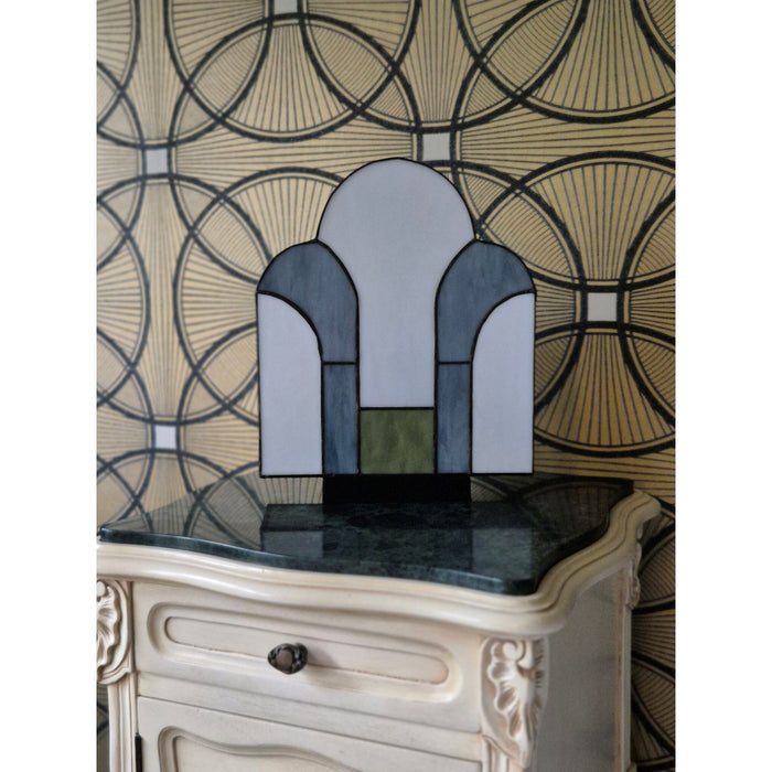 Los Angeles Tiffany Table Lamp — side profile