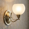 Luanda Antique Brass Living Room Wall Light
