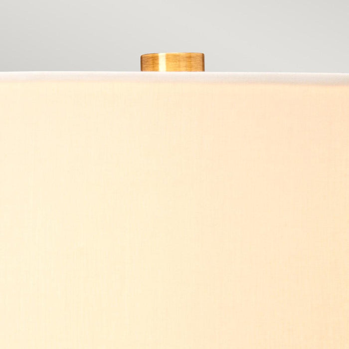 Luga Brass & Smoke Glass Table Lamp Elstead Lighting — lifestyle setting