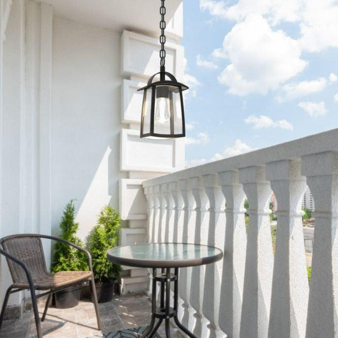 Lutec Kelsey Outdoor Pendant Ceiling Light - Black — alternate view