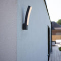 Lutec Kira Integrated LED Outdoor Wall Light In Dark Grey 5288902118 Outside wall