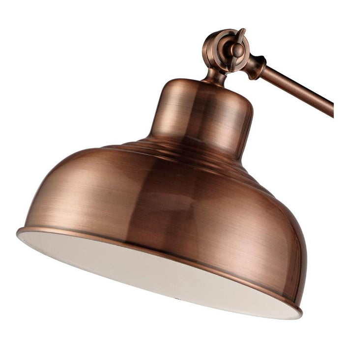 Macbeth Copper Industrial Floor Lamp — close-up detail