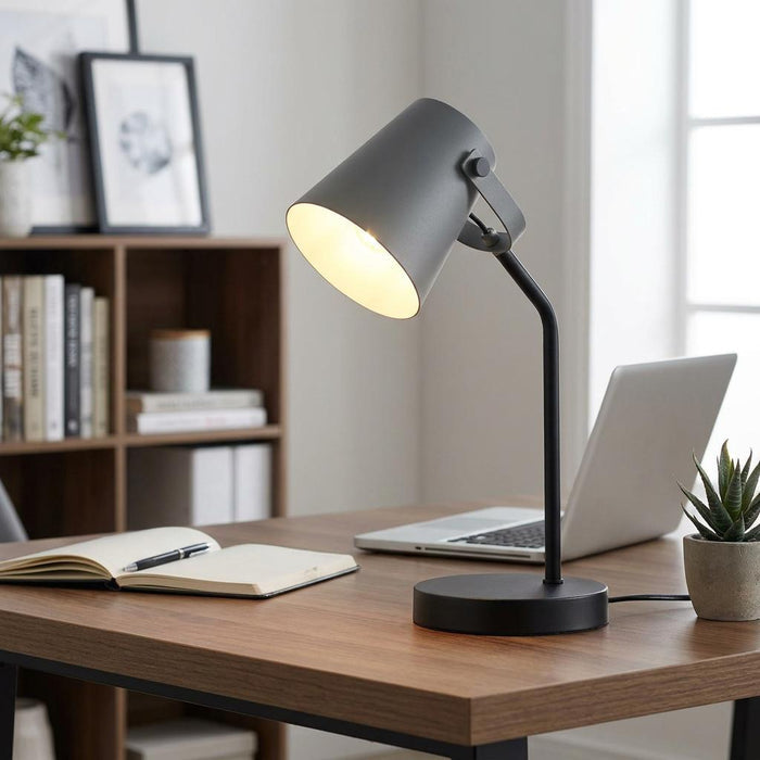 Malmo Black & Grey Desk Lamp office image